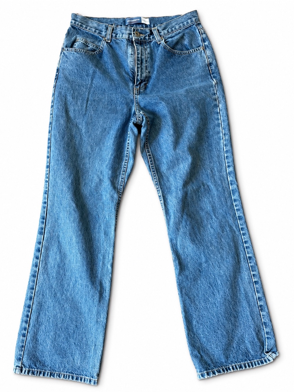 Liz Claiborne Lizwear Bootcut Jeans Size 8 Blue 100% Cotton Denim